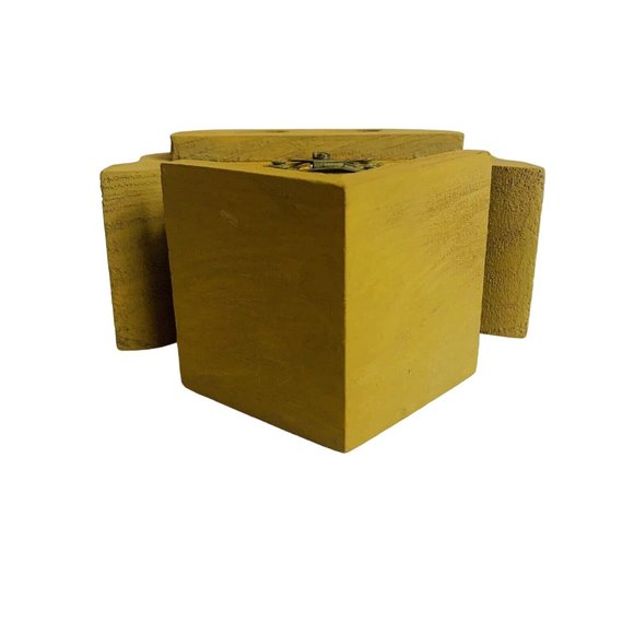 Vtg Rustic Wood Handmade Noah’s Ark Birdhouse Trinket Box Farmhouse Decor - Picture 6 of 14